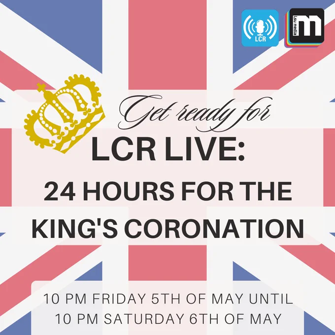 Listen in at radio.lsu.co.uk and on most radio apps across the web. LCR, Your Soundtrack to the Coronation.