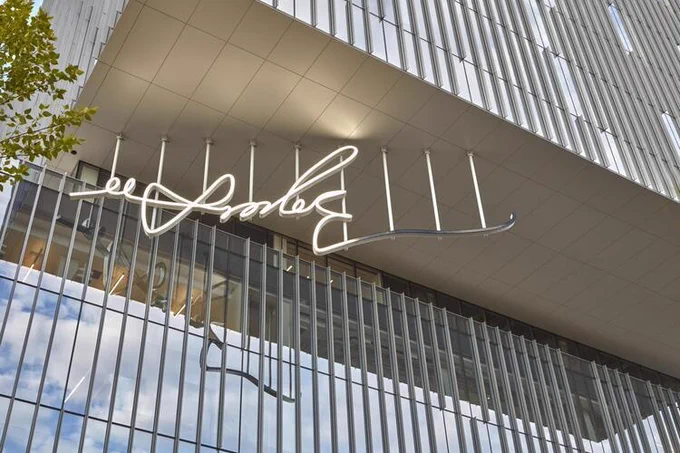 The End of Signature, an animated LED sculpture