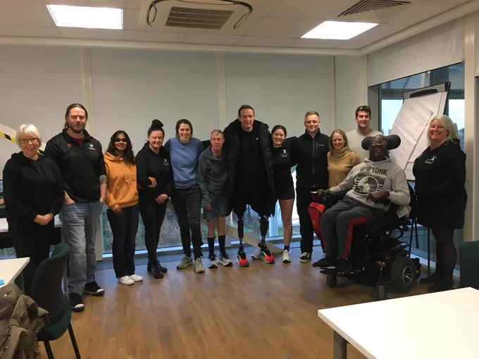 Richard Whitehead with our foundation mentors