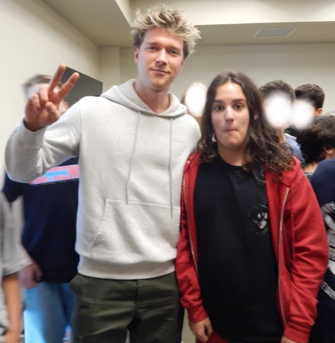 Youtuber Collins key standing next to YouTuber red3517