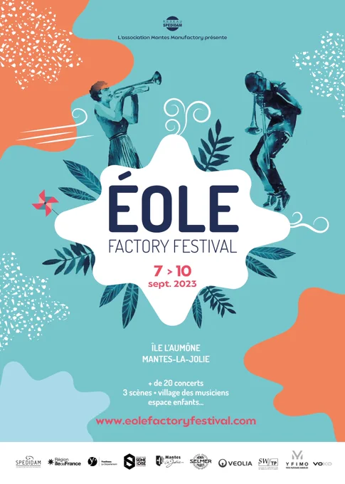 Eole Factory Festival #5 : du 7 au 10 septembre 2023. Programmation à venir. Stay tuned !