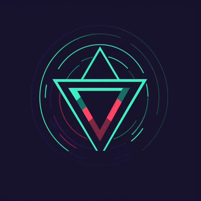 a letter mark Logo of letter V, line, flat, for a company called Vision, simple, vector