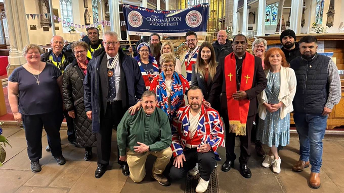 Image depicts Walsall's Coronation Walk of Faith
