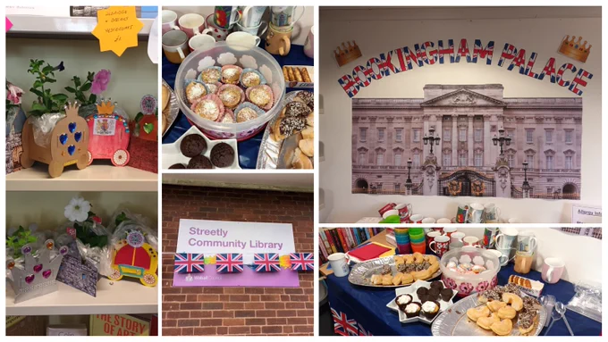 Image depicts the Streetly Library Coronation event