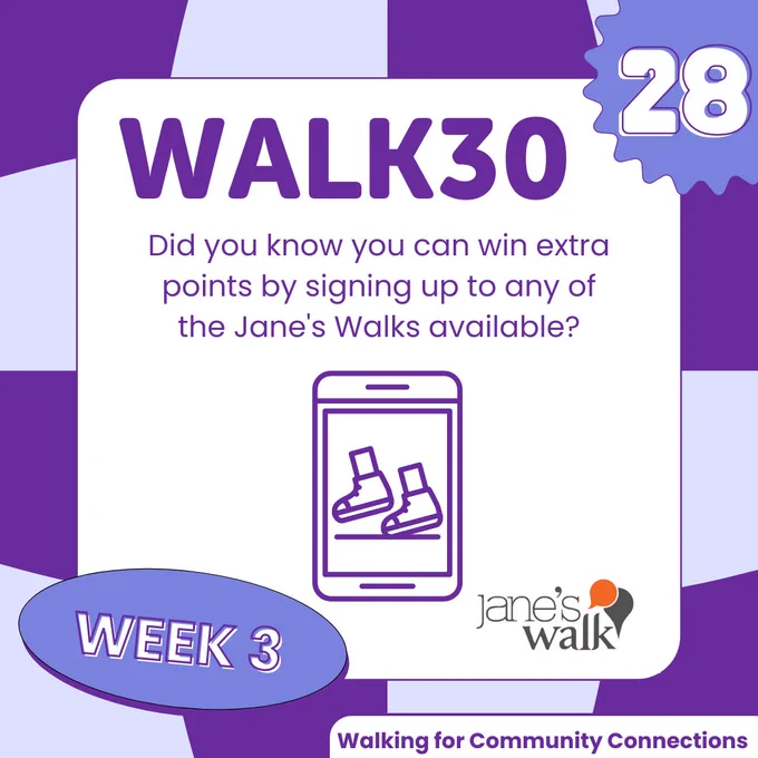 Walk30, week 3, day 28. Text provided in description.