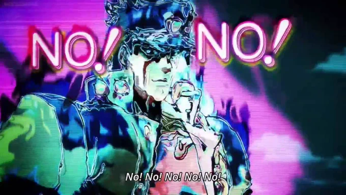 Same but with “NO NO NO”