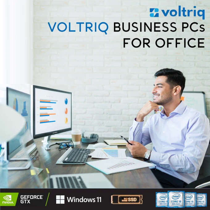 Voltriq's Desktop Computers & All-in-One PCs Available for all your tech needs with high performance SSD, RAM, Latest processors  & GPU.
https://voltriq.com/product-list/desktop-computer/