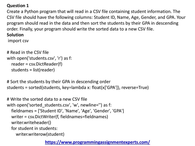 programming Assignment Help