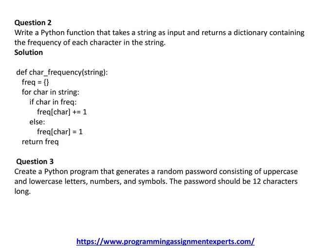 programming Assignment Help