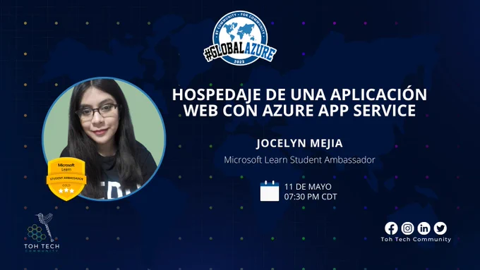 Hospedaje de una aplicación web con Azure App Service - Jocelyn Mejía