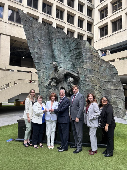 Members of @CCAOKC pose with SAC Gray 