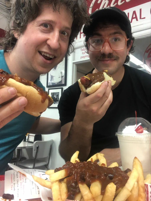 photo of me and Joe DeGeorge at Ben's Chili Bowl