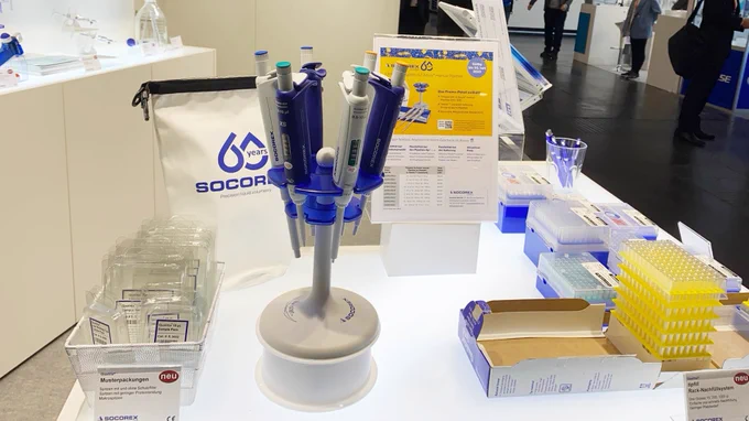 Visit #Socorex at Labvolution 2023, booth 20-B40 and talk with us abour your needs in #liquid handling products.