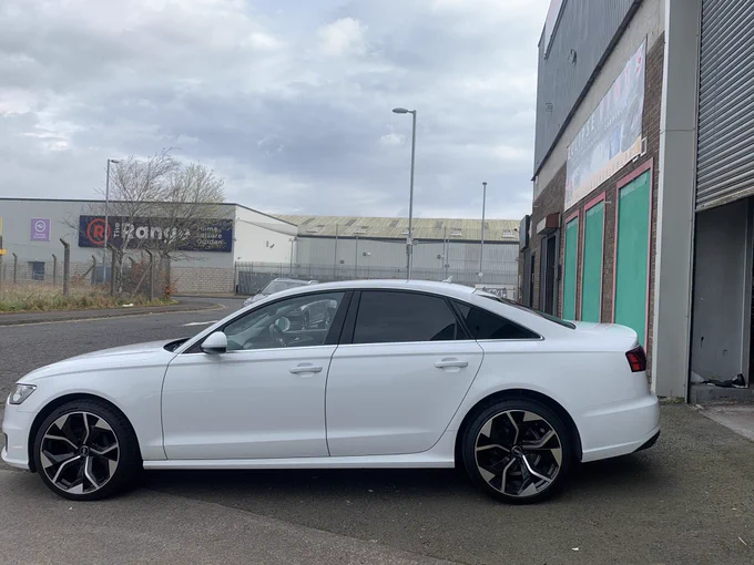 Audi A6 Saloon - Tint applied to the rear windows (20%)
