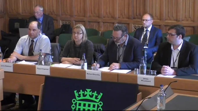 Photo of witnesses giving oral evidence to the EFRA Committee on 9 May 2023