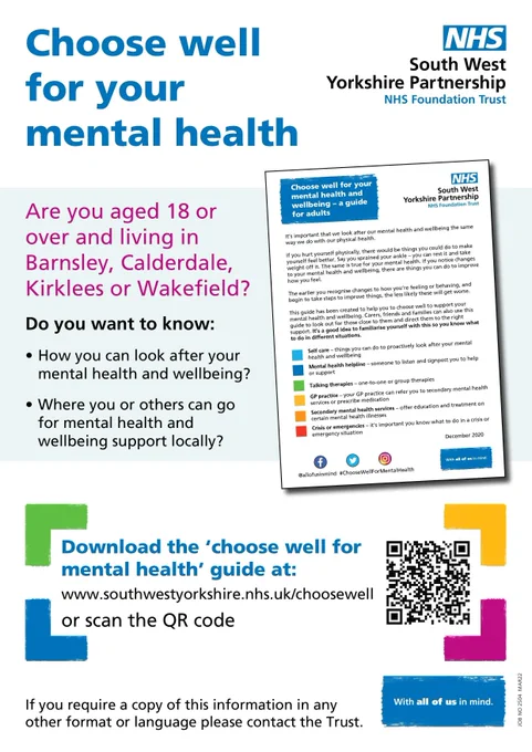 Image of choose well poster with links