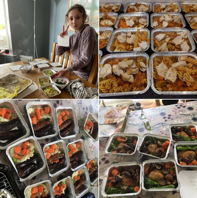 Mad Dogs Homeless Project volunteers making food for people in the community