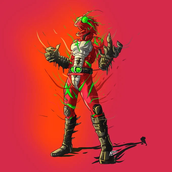 Kamen Rider Drawing | Amazon Alpha
fanart by note_d