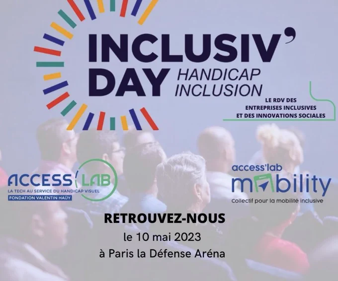 Visuel avec les logos dacceslab et d’inclusive day