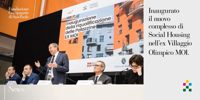 Il Presidente della Fondazione Compagnia di San Paolo, Francesco Profumo, all'inaugurazione di stamattina 10 maggio 2023