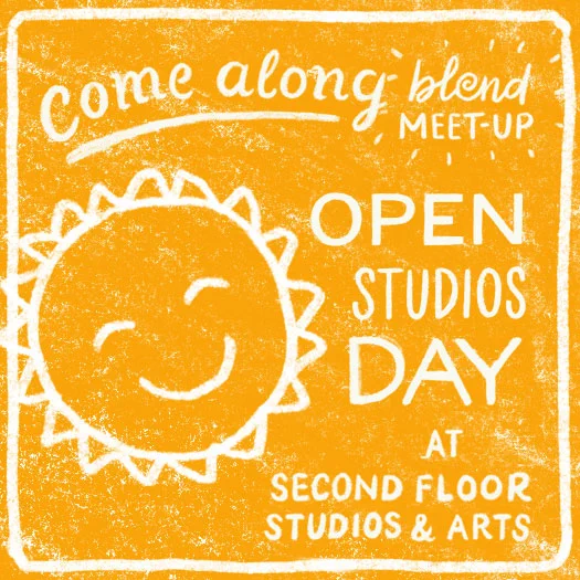 Blend Illo illustrator meet-up, Sunday May 14, 12pm at Second Floor Studios & Arts Open Studios Day