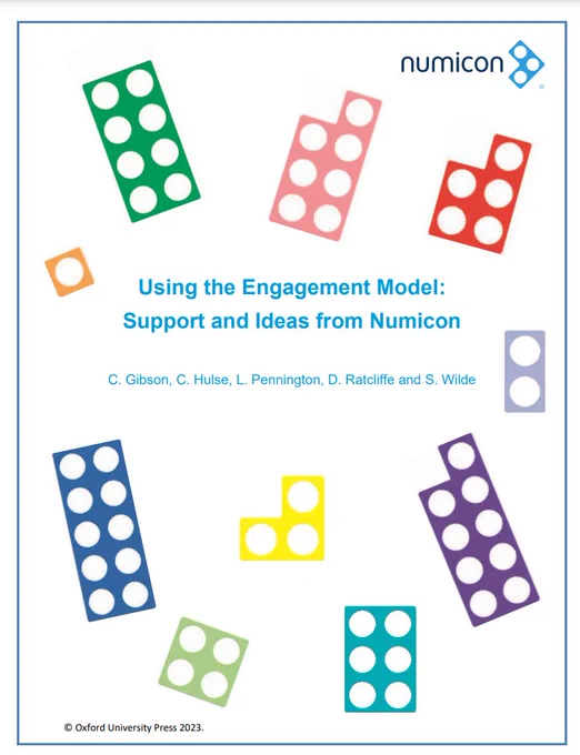 front cover of a document which shows schools how they could use Numicon with the Engagement Model 
