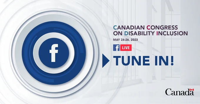 Canadian Congress on Disability Inclusion.
May 24 to 26, 2023.
Tune in!