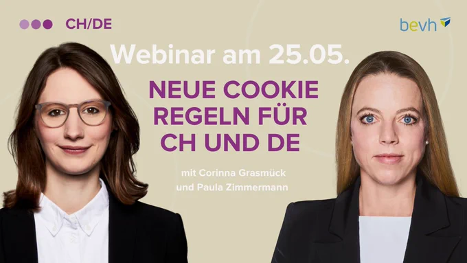 Teaser Bild für Webinar zu Cookies mit Corinna Grasmück und Paula Zimmerman