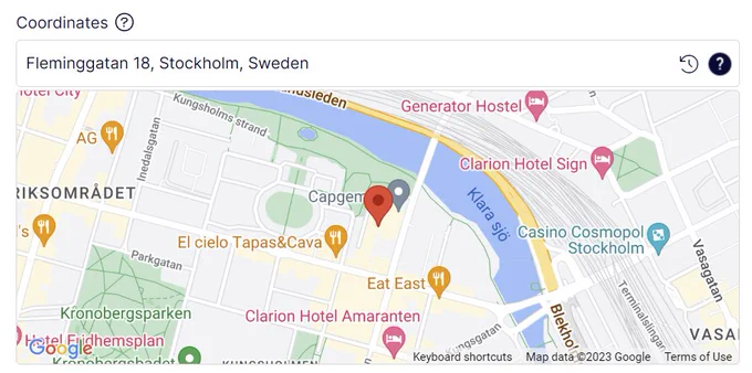 Google Maps editor for Optimizely