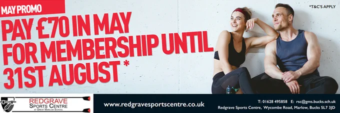 #redgravesportscentre#maypromo