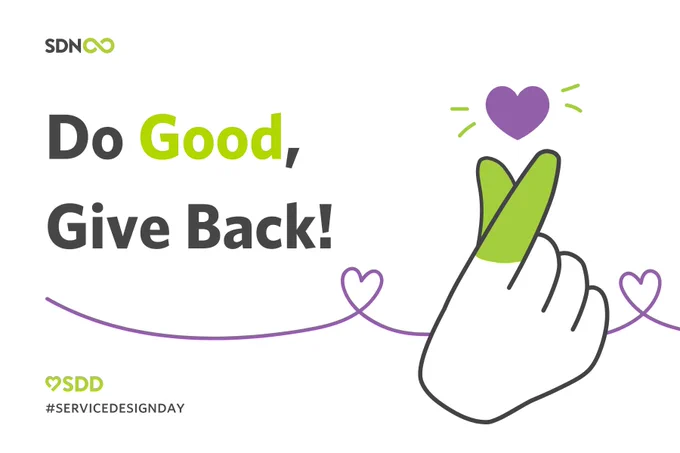 Do Good, Give back SDNetwork graphic