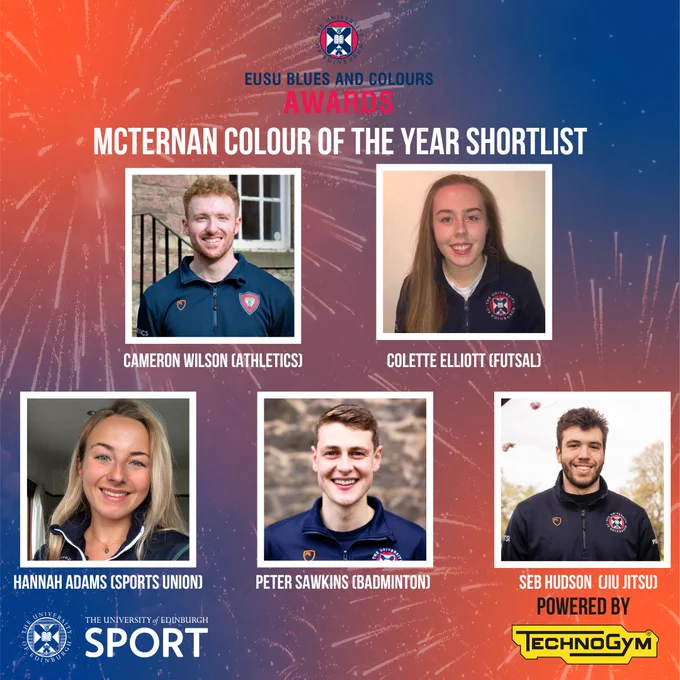Image of 5 people smiling. Cameron WIlson, Collette Elliott, Hannah Adams, Peter Sawkins, Seb Hudson.