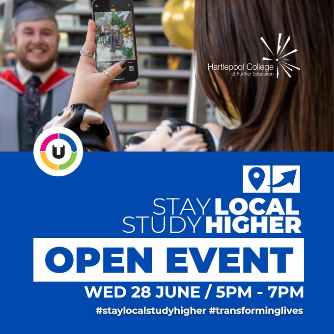 Join us for our #StayLocalStudyHigher @hcfehighered Open Event on Wed, June 28, 5-7 pm! Explore an extensive choice of Higher Education programmes from L4 to L7.

Transform your life while staying local and studying higher. 

More Info >> bit.ly/StayLocalStudyHigherEvent 