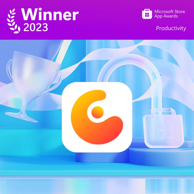 Concepts is the winner of the Microsoft Store App Awards for Productivity 