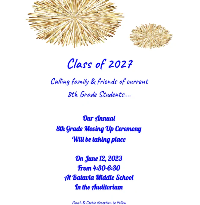 8th Grade Moving Up Ceremony