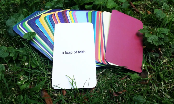 Etudes by Sharon Gal text and colour score. 
Deck of 78 cards https://www.sharon-gal.com/etudes