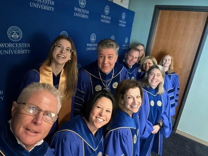 David Tuttle, chair of Board (bottom left) with Amy Peterson, Aleta Fazzone, Maureen Power, Karen LaFond, Lisa Colombo, Larry Sasso, Dina Nichols, Barry (me) and Emma Polak.