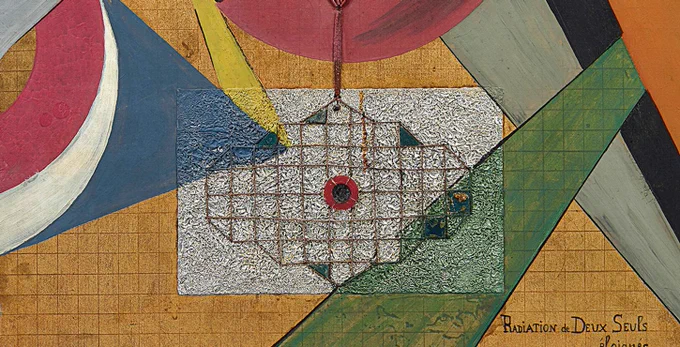 Suzanne Duchamp, Radiation of Two Lone Ones at a Distance, 1920
