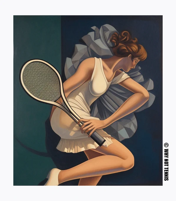 New Profile Picture - Painting Of Female Tennis Player