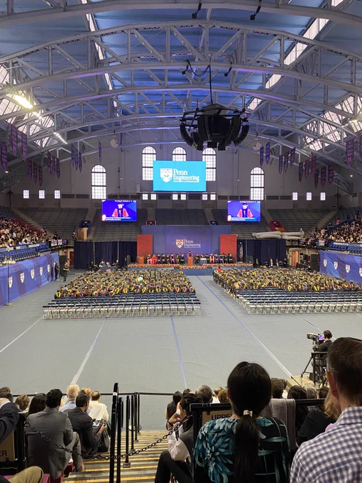 The Undergraduate Graduation Ceremony in the Palestra.