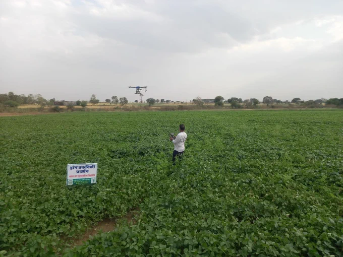 Sustainable agriculture offers a potent solution to climate change and food security challenges. Integrating innovation, technology, and community engagement, we can create a resilient food system. Imagine precision farming with drones for monitoring, water optimization, and pest control. These practices reduce inputs, conserve resources, and enhance productivity. Supported by initiatives like Startup India and Make in India, entrepreneurs drive agricultural innovation, empowering farmers and boosting productivity. Krishi Vigyan Kendra plays a vital role in disseminating knowledge and supporting farmers. By adopting organic farming and agroforestry, farmers can restore soil fertility, mitigate climate risks, and reduce emissions. Sustainable agriculture requires collaboration among stakeholders. Let's raise awareness, support sustainable practices, and advocate for greener agriculture. Together, we can nourish communities, protect the planet, and build a brighter future. #Sustainable