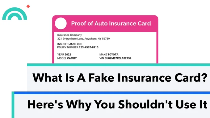 What is fake insurance card