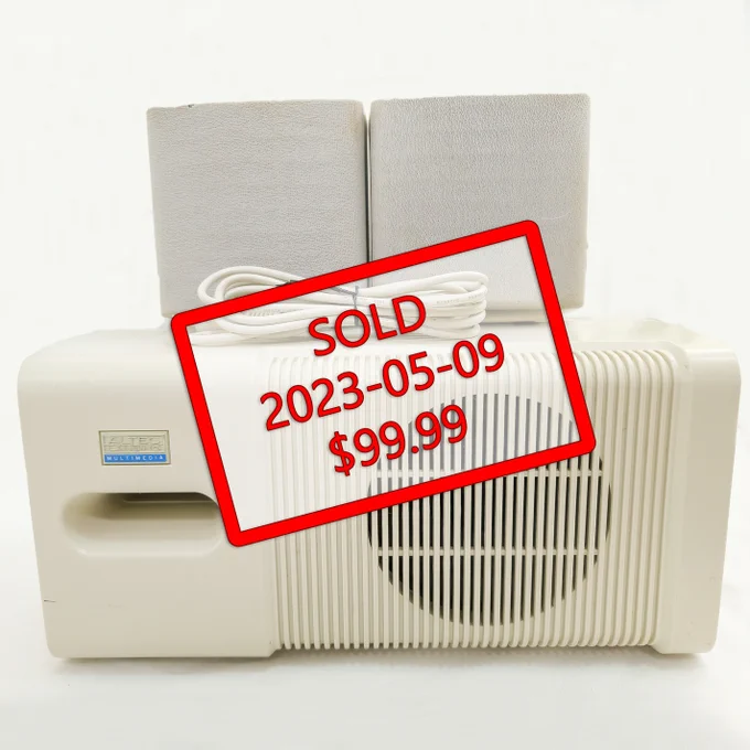 Altec Lansing ACS45 PC speakers front view - SOLD 2023-05-09 $99.99