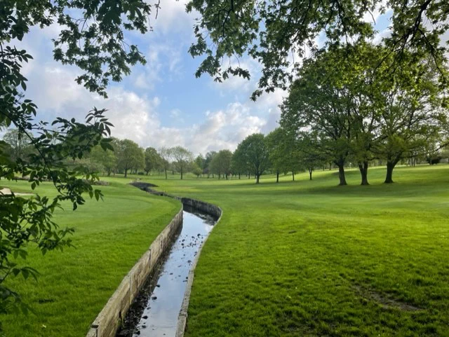 A wonderful view of Olton Golf Course using the public footpath from Heaton Road to Links Drive.