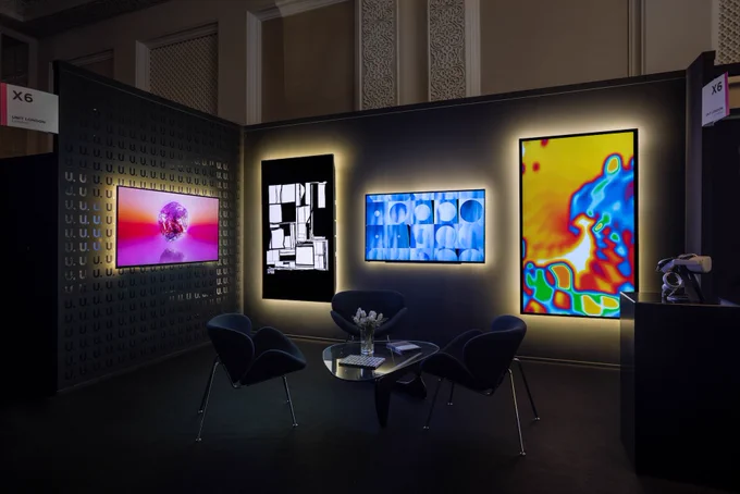 Installation view of Unit London Digital at Art Dubai, 2023. Courtesy of Unit London