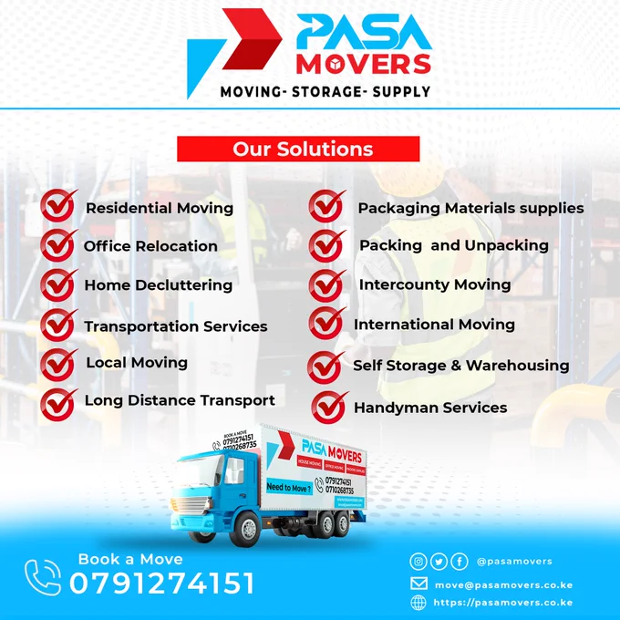 📦 Moving made easy with @PasaMoversLtd! 🚚 Whether you need reliable moving services, secure storage options, or top-notch moving supplies, we've got you covered. Sit back, relax, and let us handle the heavy lifting. Contact us today for a hassle-free moving experience! #MovingMadeSimple #StorageSolutions #PasaMoversLtd
