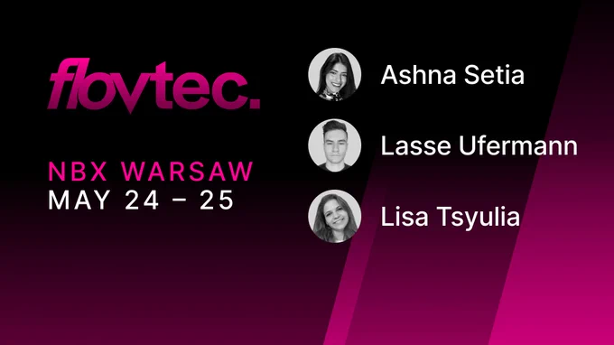 flovtec team in Warsaw for Next Block Expo crypto conference.