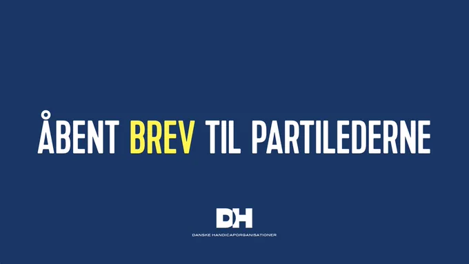 grafik med teksten: åbent brev til partilederne