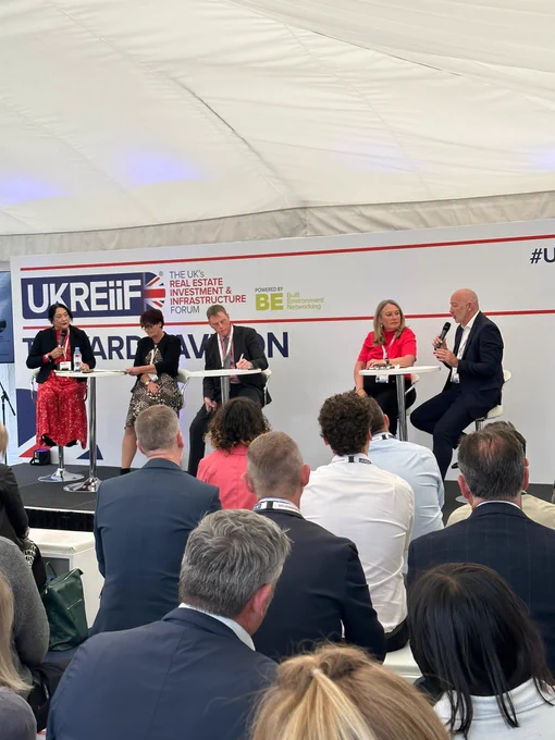 Wolverhampton Council CEO Tim Johnson on the UKREiiF Reviving Industrial Heartlands panel.