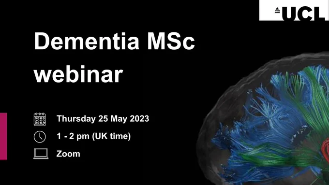 Discover how UCL's flagship Dementia MSc programme is helping to meet the global dementia challenge by focusing our world-leading research and expertise in dementia prevention, diagnosis and treatment.  